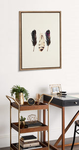 Sylvie Just Three Feathers Framed Canvas by kateandlaurel - product image 8 for Resin Society