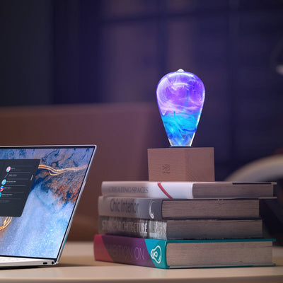 EP Light Faith Resin LED Bulb handcrafted with eco-friendly resin in unique colors