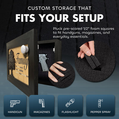 Family Tree Hidden Gun Safe by Bellewood Designs - product image 5 for Resin Society