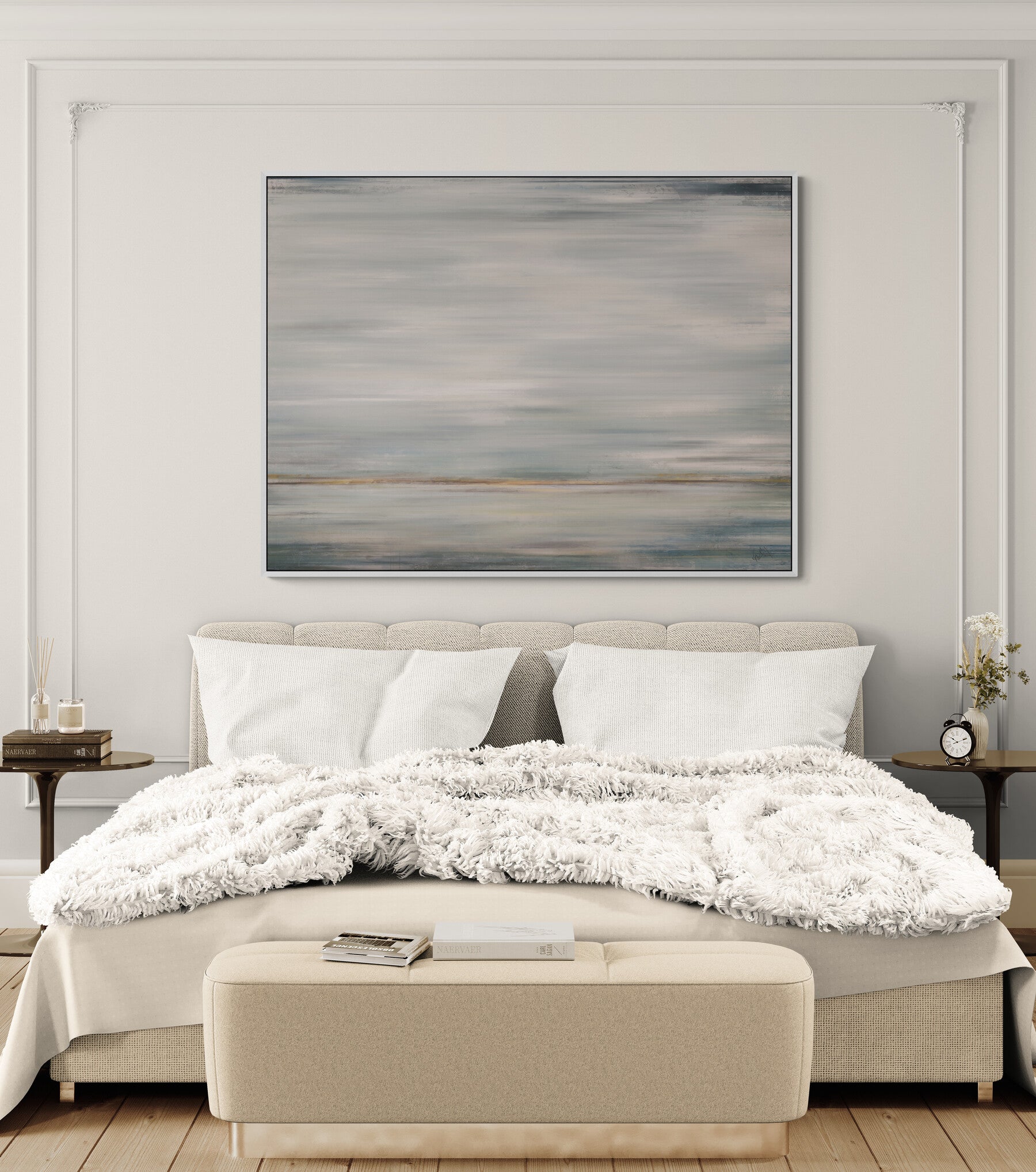 Golden Shore Artist Enhanced Canvas Print by John Beard Collection - product image 2 for Resin Society