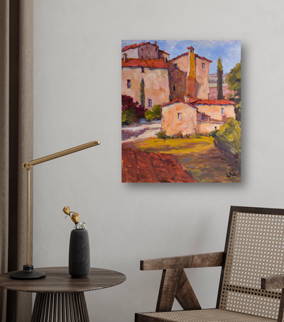 Farmhouse Artist Enhanced Canvas Print by John Beard Collection - product image 2 for Resin Society