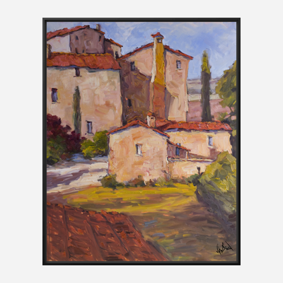 Farmhouse Artist Enhanced Canvas Print by John Beard Collection - product image 5 for Resin Society