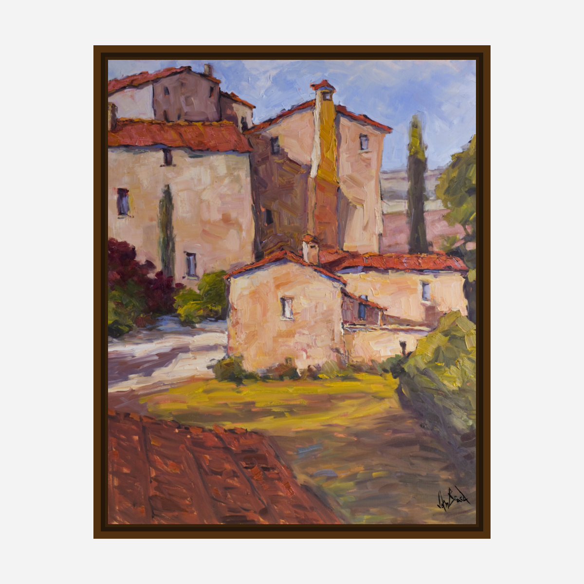 Farmhouse Artist Enhanced Canvas Print by John Beard Collection - product image 7 for Resin Society