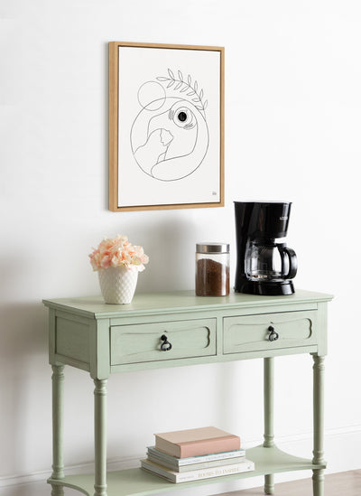 Sylvie Morning Coffee Hug Framed Canvas by kateandlaurel - product image 14 for Resin Society