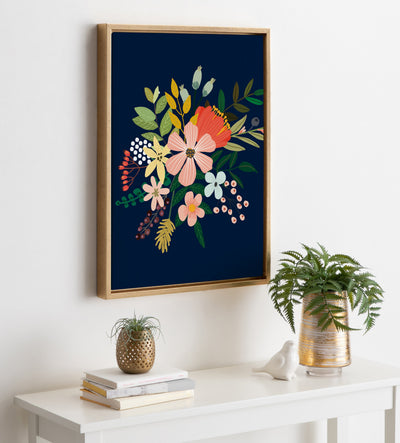 Sylvie Floralis C Framed Canvas