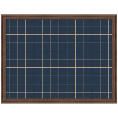 Framed Fabric Pinboard Navy Blue Plaid Wall Organization