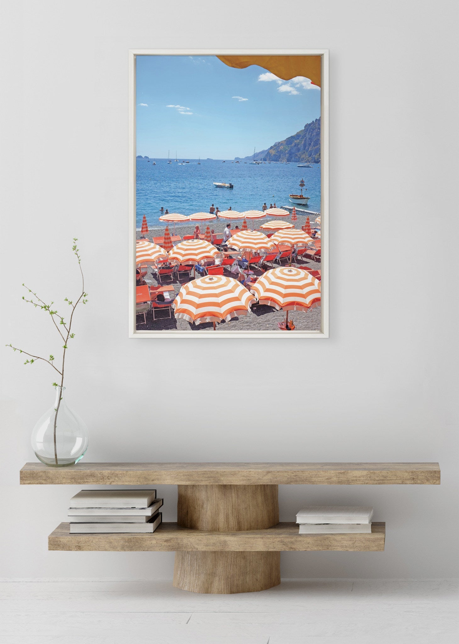 Sylvie Arienzo Beach Club Framed Canvas by kateandlaurel - product image 5 for Resin Society