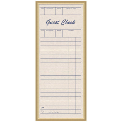 Framed Fabric Pinboard Linen Guest Check Wall Organization