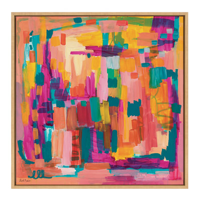 Sylvie I Feel Pretty Framed Canvas by Leah Nadeau by kateandlaurel - product image 8 for Resin Society