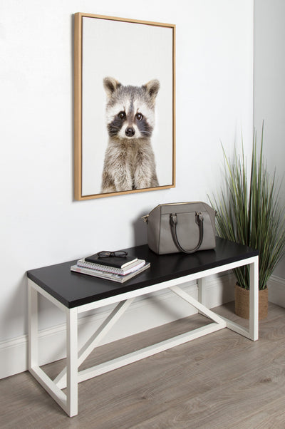 Sylvie Raccoon Framed Canvas by Amy Peterson Art Studio
