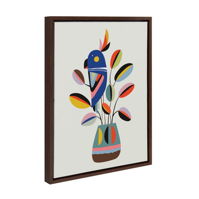 Sylvie Rubber Plant Framed Canvas by kateandlaurel - product image 2 for Resin Society
