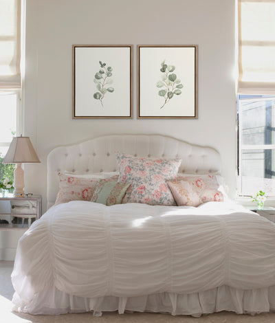 Sylvie Eucalyptus Framed Canvas Set by Maja Mitrovic