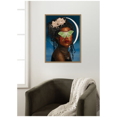 Luna Ascending by Charlotte Brindley Framed Canvas Wall Art Print