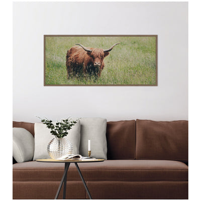 Highland Cow No.
1 by Laura Evans Framed Canvas Wall Art Print