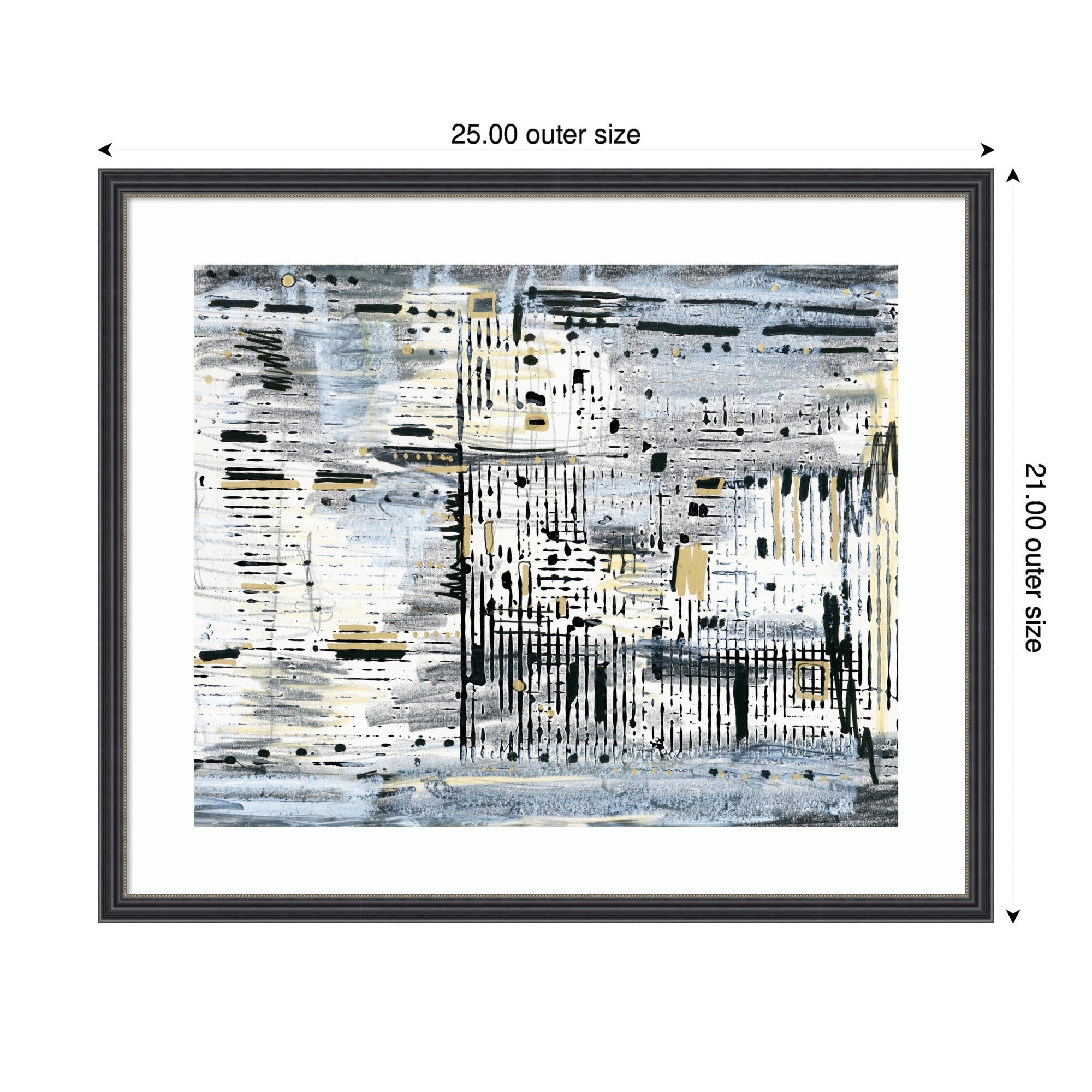 Framed Art Brooklyn Bridge Horizontal by Leah Nadeau