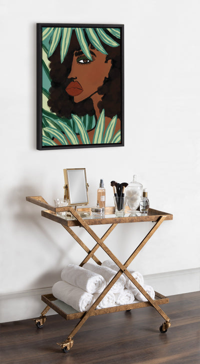 Sylvie Lady in the Jungle Framed Canvas by kateandlaurel - product image 4 for Resin Society