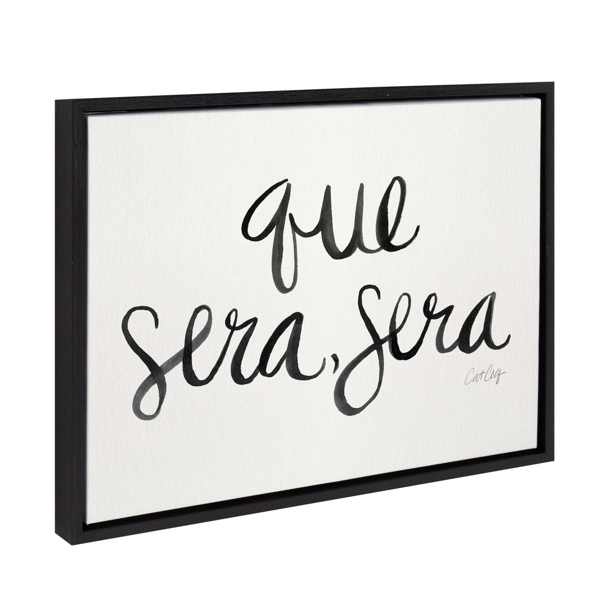 Sylvie Que Sera Sera Framed Canvas by kateandlaurel - product image 2 for Resin Society