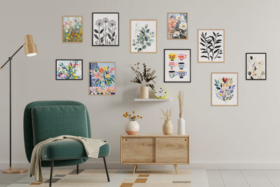 Gallery Jewel Tone Botanical Abstract Print by The Creative Bunch Studio