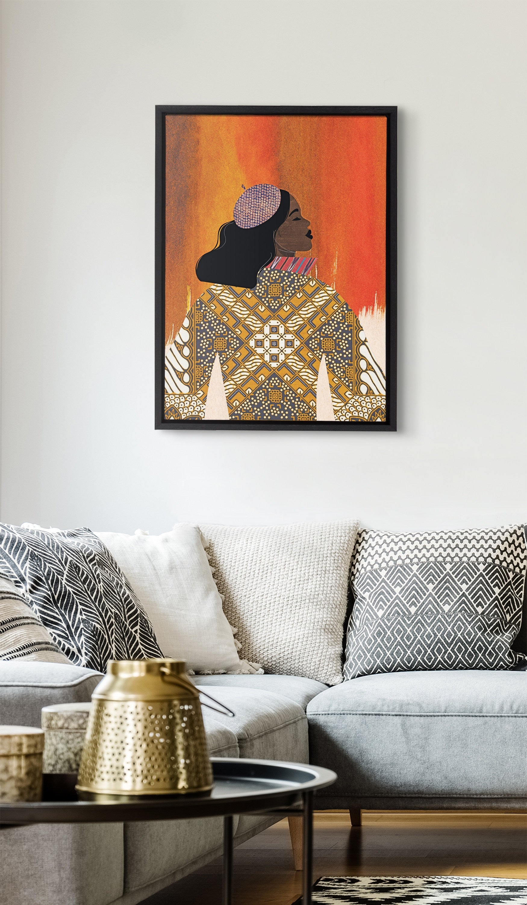 Sylvie Girlie Girl Framed Canvas by kateandlaurel - product image 15 for Resin Society