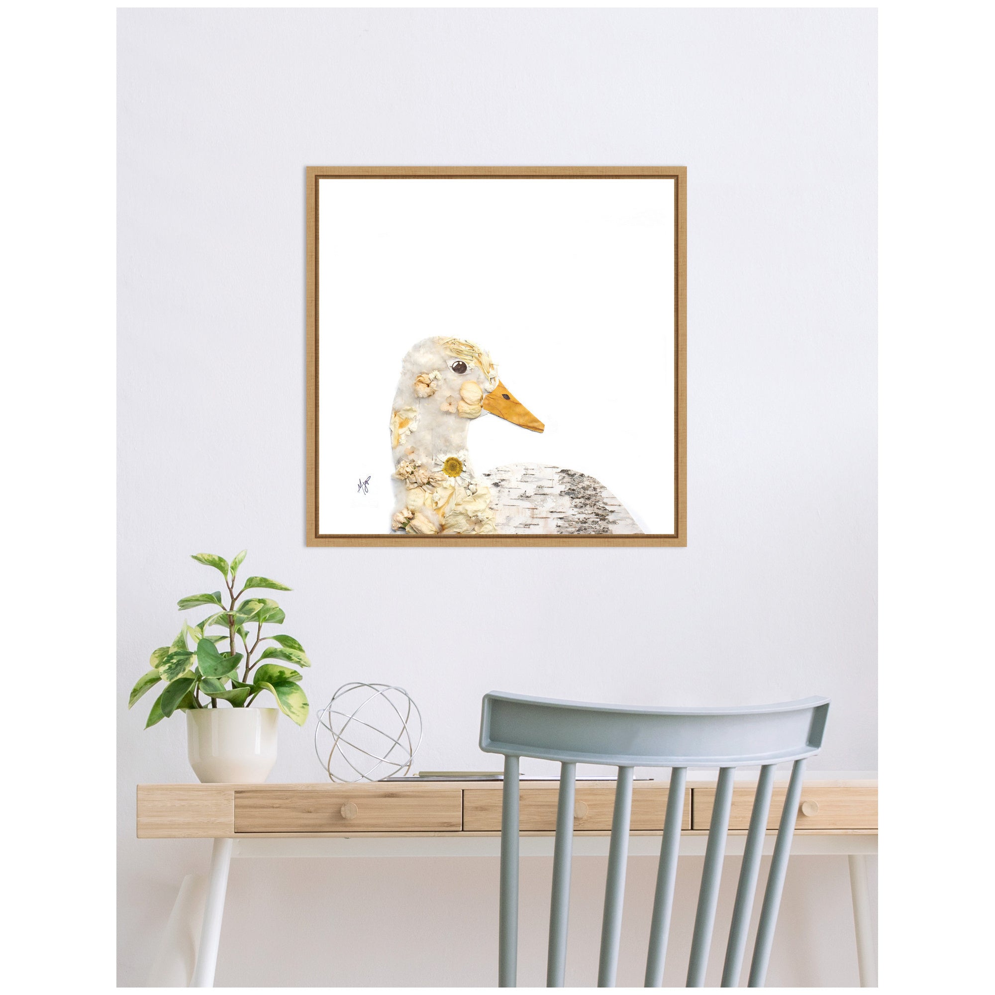 Duck No.
2 Framed Canvas Wall Art Print by Madeline Jeppesen