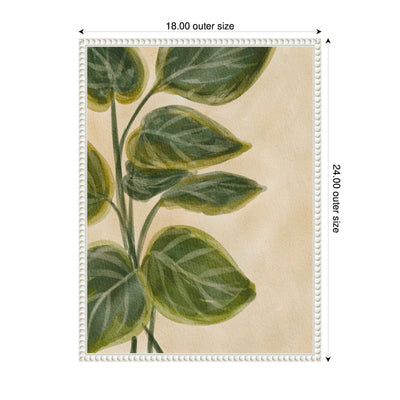 Sylvie Green Foliage Framed Canvas by Nikita Jariwala