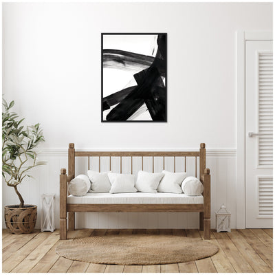 Black Mark No.
2 by Amy Lighthall Framed Canvas Wall Art Print