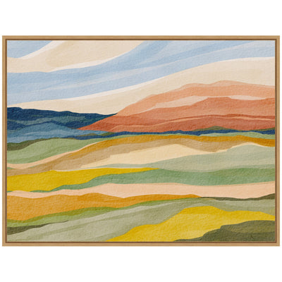 Sylvie Vibrant Rhythm Framed Canvas by Nikita Jariwala