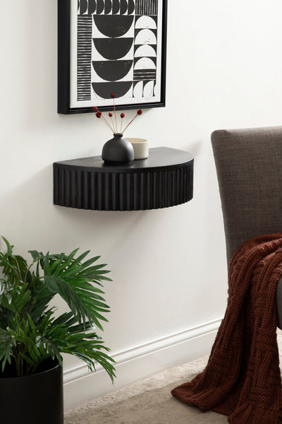 Reid Ribbed Floating Side Table