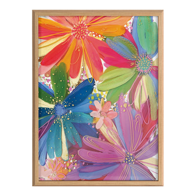 Blake Flowers on Glass 1 Framed Printed Art by kateandlaurel - product image 2 for Resin Society