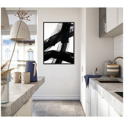 Black Mark No.
3 by Amy Lighthall Framed Canvas Wall Art Print