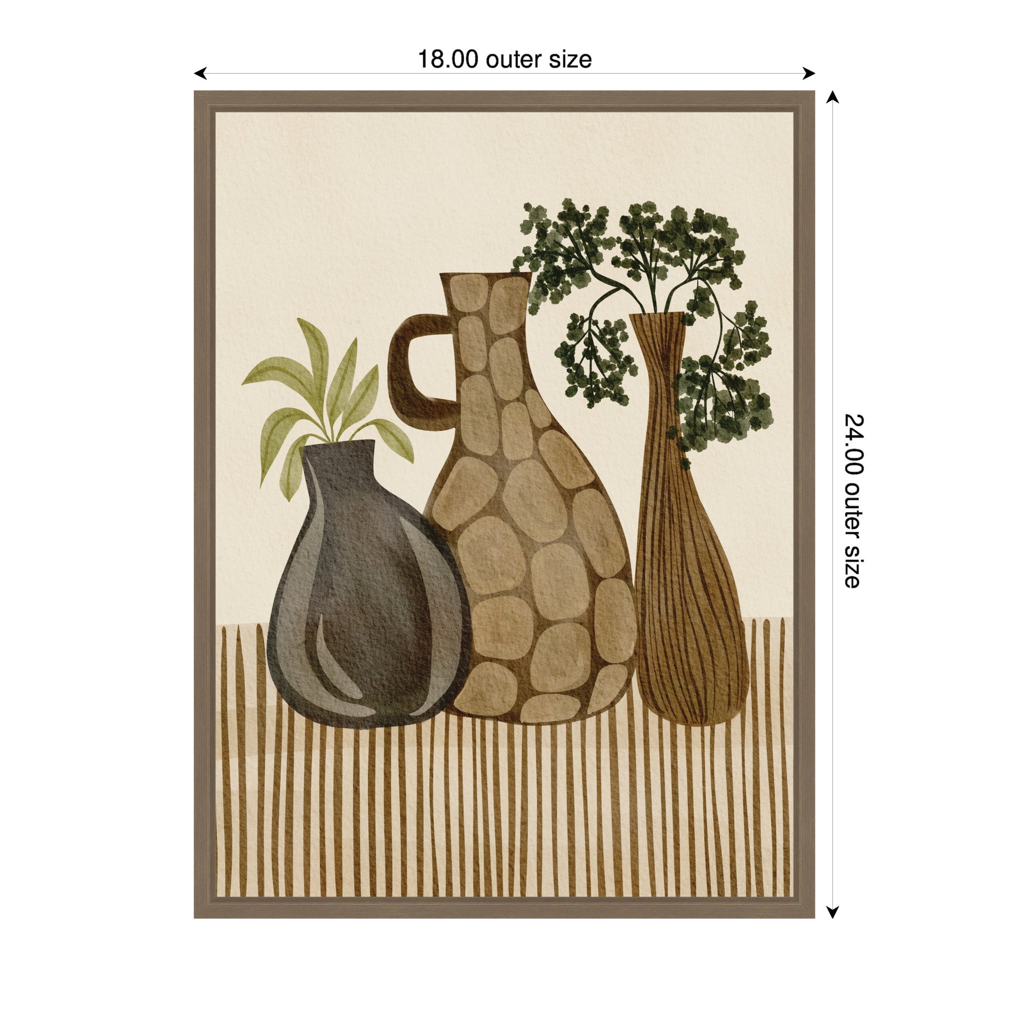 Rustic Stilllife ll by Nikita Jariwala Framed Canvas Wall Art Print