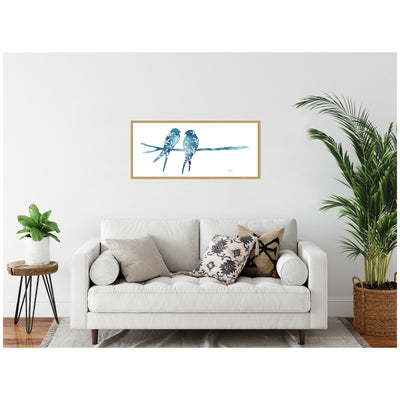 Sylvie Botanical Birds Framed Canvas by Julie Maida