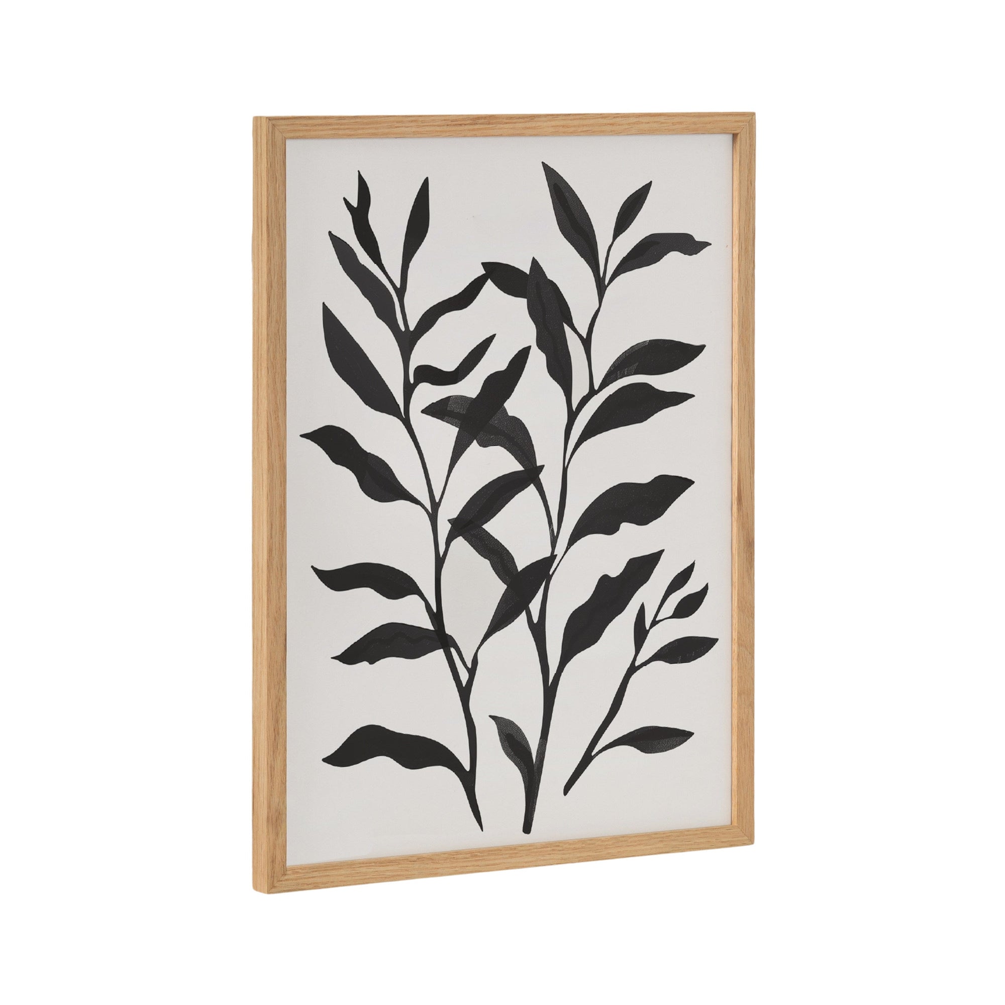 Gallery Modern Botanical Matisse Inspired Silhouette Print framed and displayed on a wall