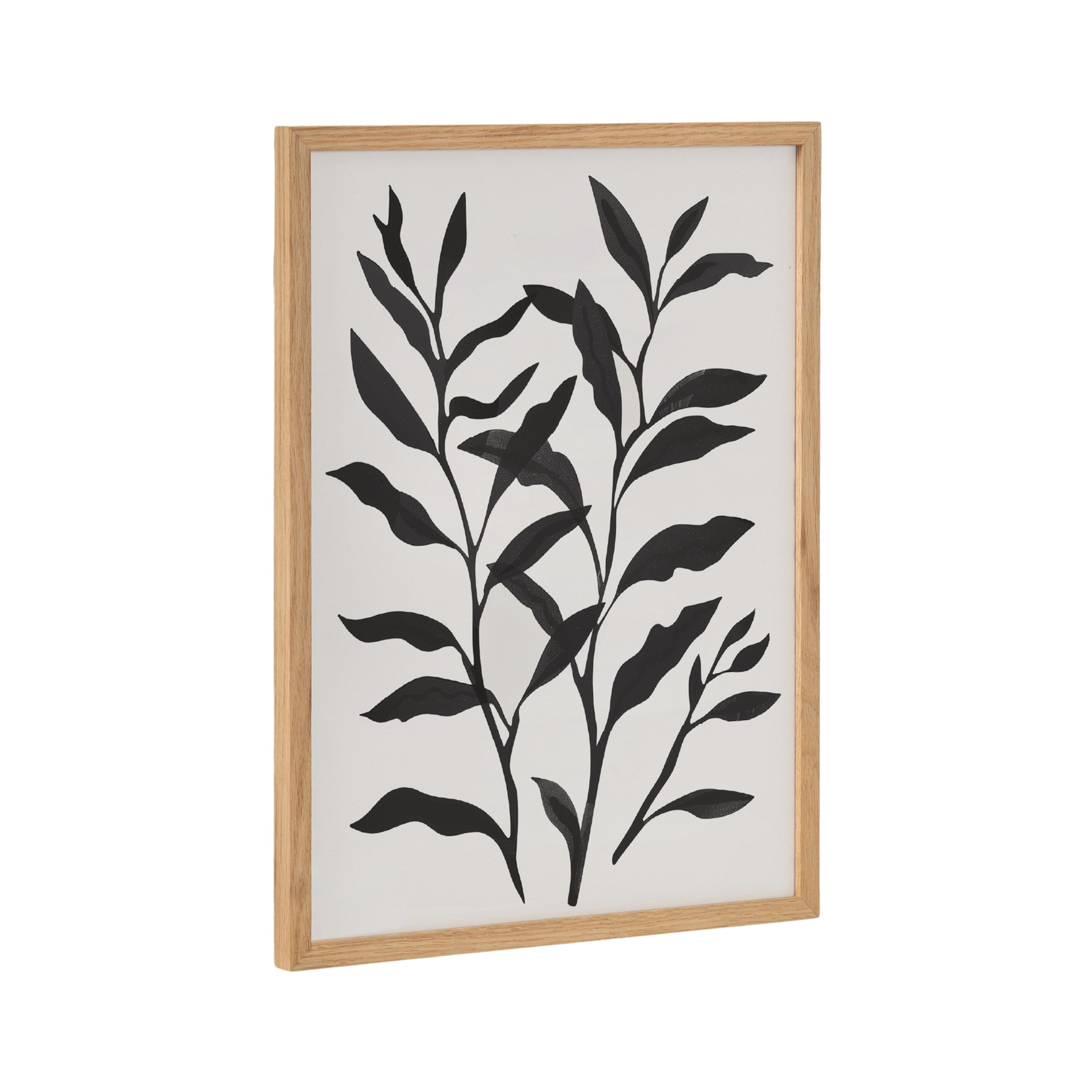Gallery Modern Botanical Matisse Inspired Silhouette Print framed and displayed on a wall