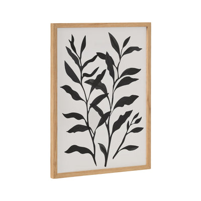 Gallery Modern Botanical Matisse Inspired Silhouette Print framed and displayed on a wall