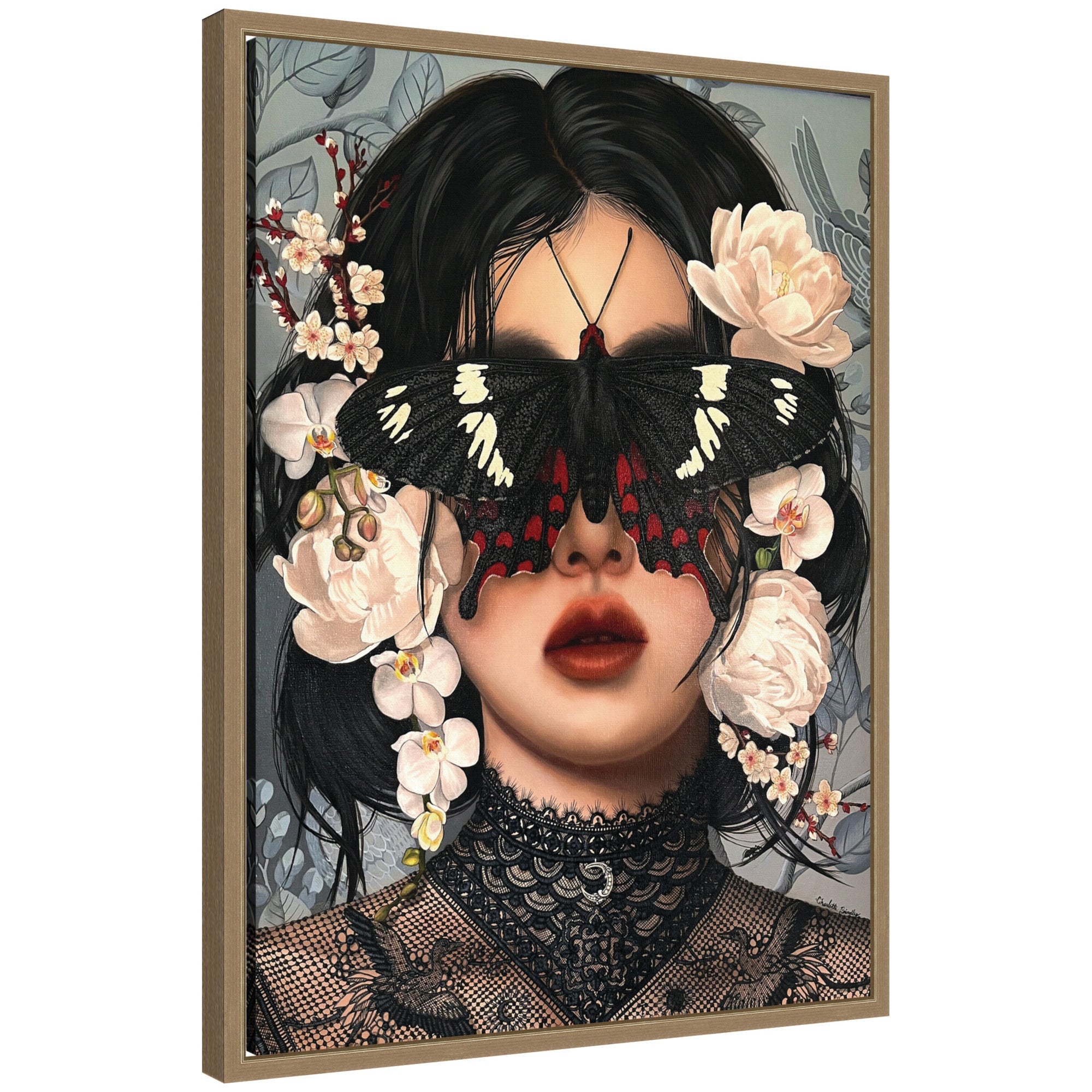 Whither Is Fled The Visionary Gleam Where Is It Now by Charlotte Brindley Framed Canvas Wall Art Print