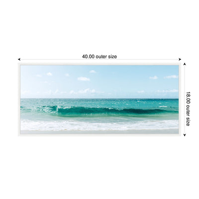 Sylvie Beach Ocean Day over Blue Clear Waters Framed Canvas by Alicia Abla