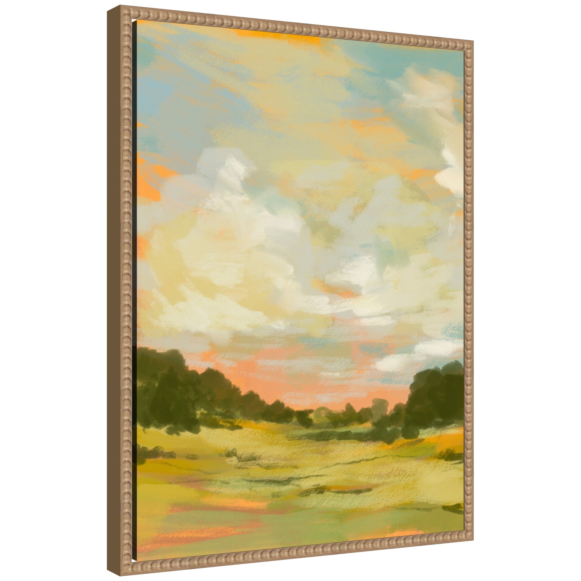 Sylvie Landscape 2 Framed Canvas by Annie Quigley