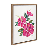 Sylvie Hibiscus Bloom Fuchsia Framed Canvas by kateandlaurel - product image 2 for Resin Society