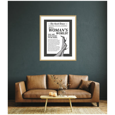 Woman's World by Honey Island Studio Framed Wall Art Print