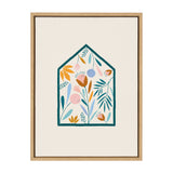 Sylvie Flower House Framed Canvas by kateandlaurel - main product image for Resin Society