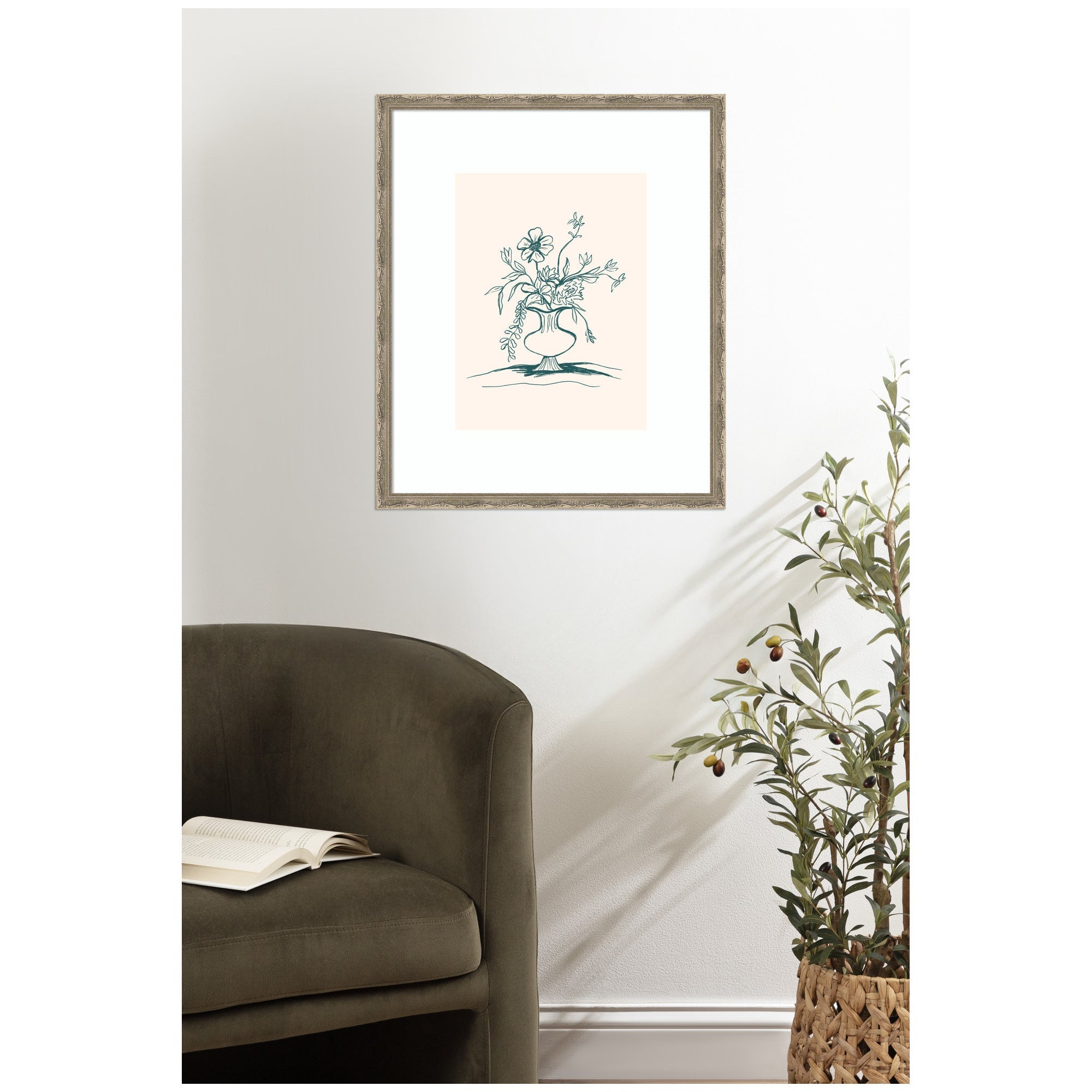 Framed Art Summer Stems by Kate Aurelia Holloway