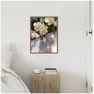 Sylvie Shadow Dance Framed Canvas by Mary Sparrow
