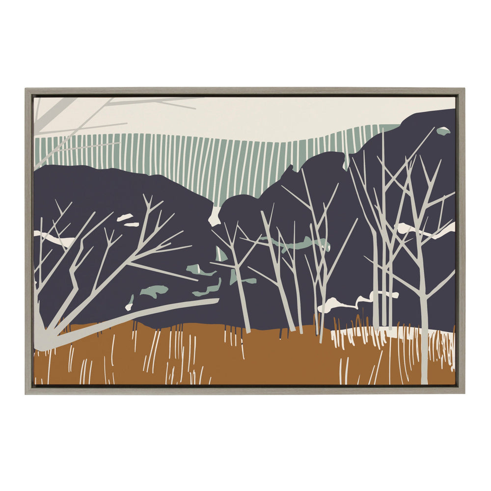 Sylvie Daily Walk Marsh Horizontal Framed Canvas by Hannah Beisang by kateandlaurel - main product image for Resin Society