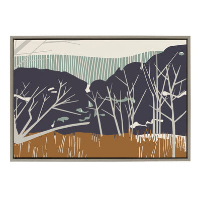 Sylvie Daily Walk Marsh Horizontal Framed Canvas by Hannah Beisang by kateandlaurel - main product image for Resin Society
