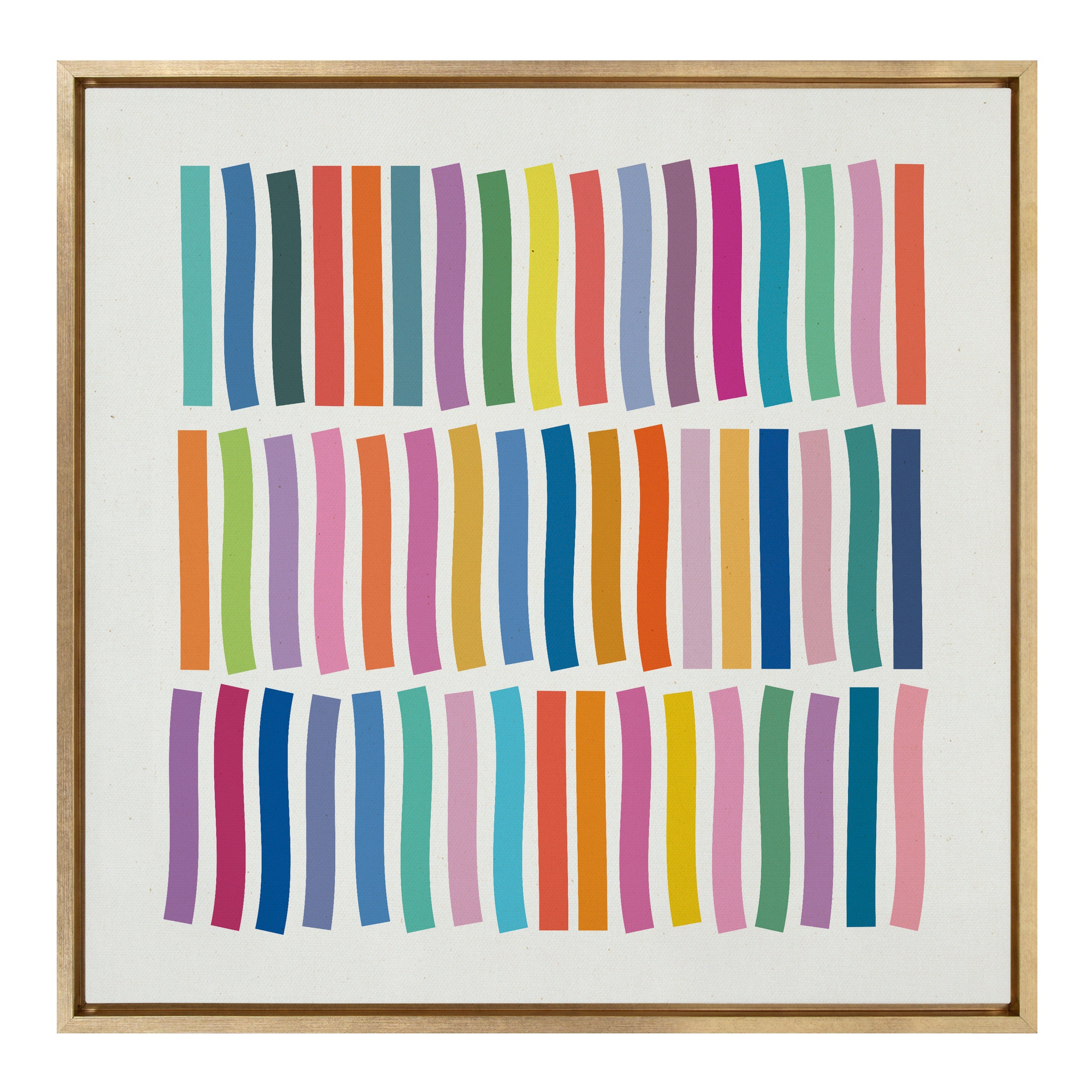 Sylvie Whimsical Lines Framed Canvas by Apricot + Birch