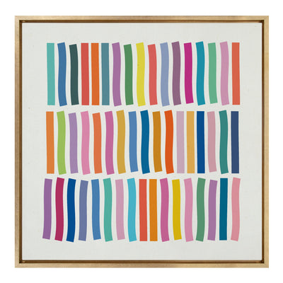Sylvie Whimsical Lines Framed Canvas by Apricot + Birch