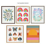 Sylvie Rainbow Collection Framed Canvas by kateandlaurel - product image 6 for Resin Society