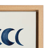 Sylvie Moon Phases Framed Canvas