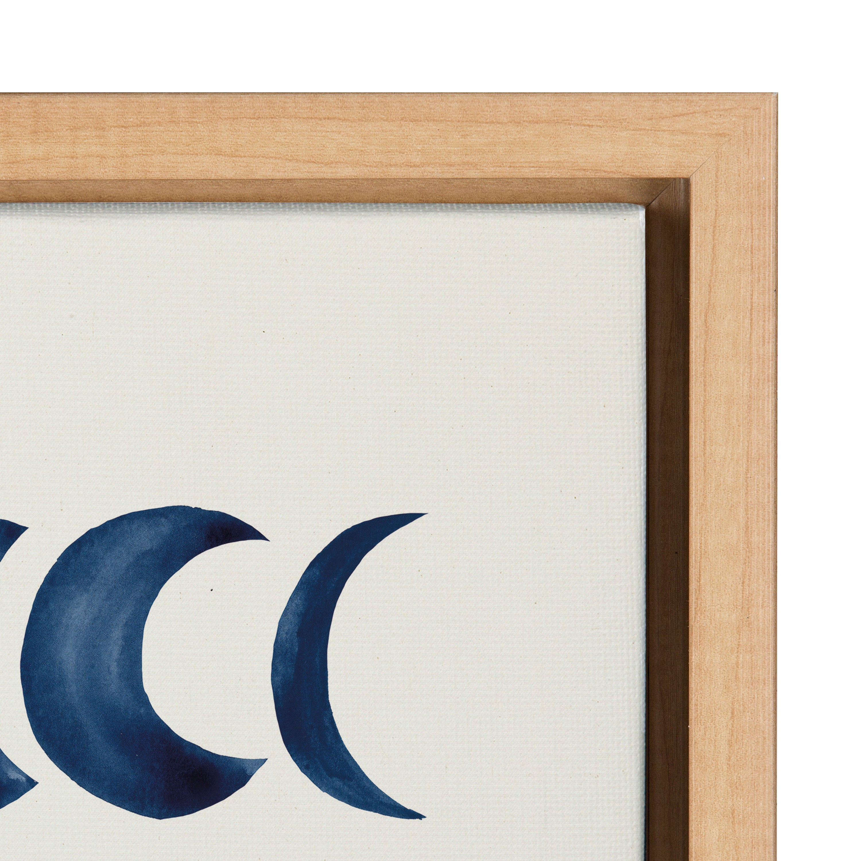 Sylvie Moon Phases Framed Canvas